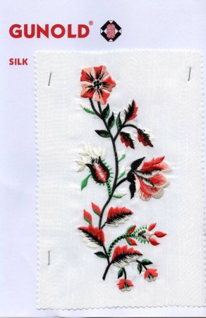 Вышивка шелковыми нитками